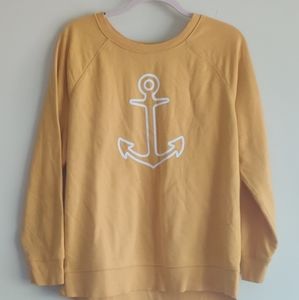 Old Navy Yellow Anchor Sweater